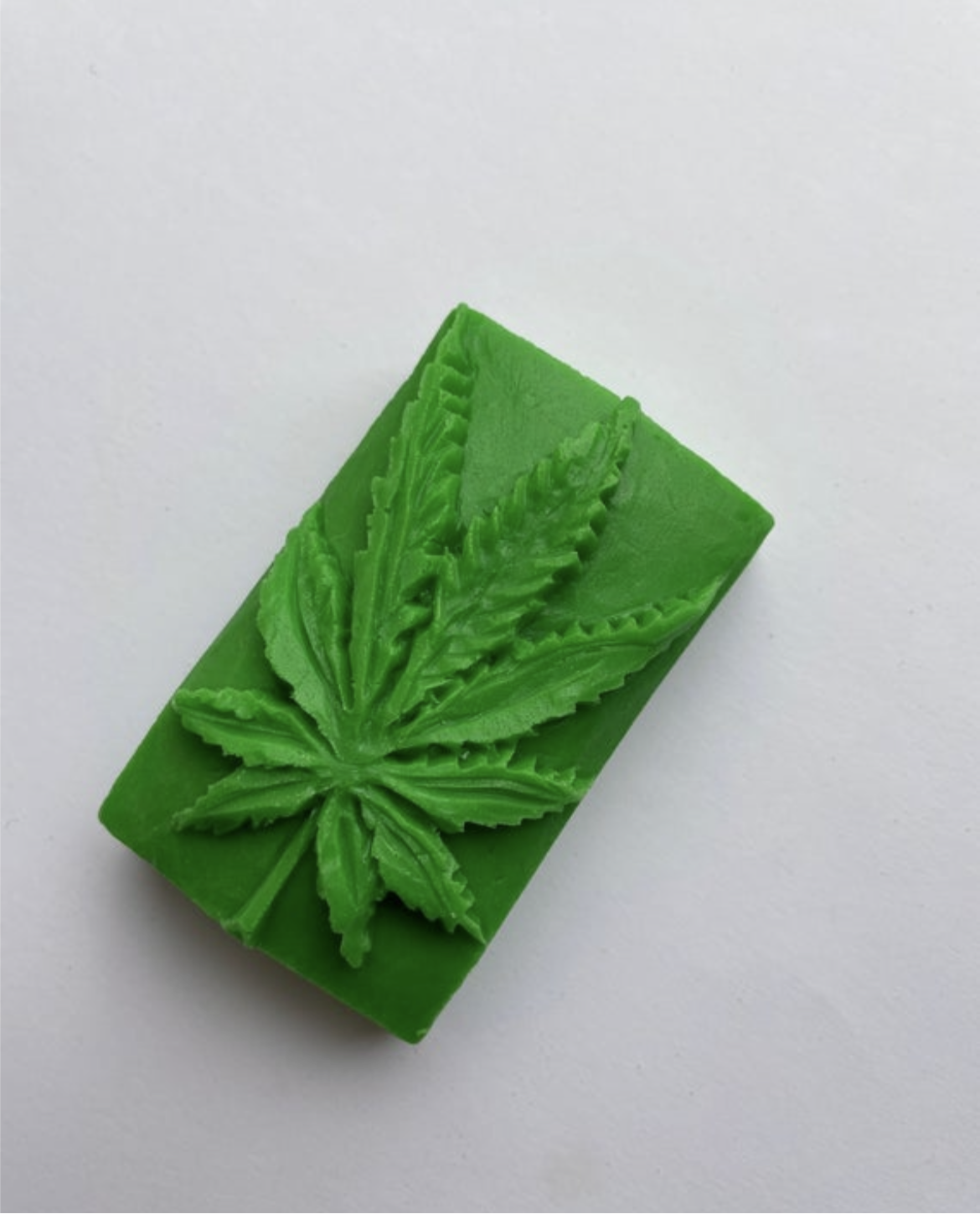 Green Pot Leaf Soap Bar