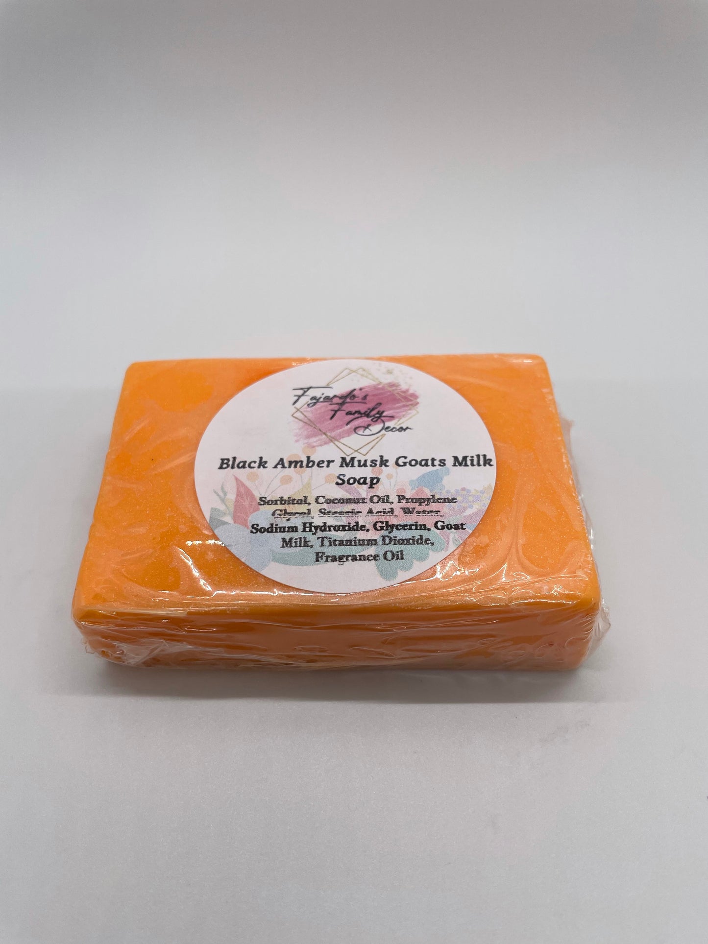 Black Amber Musk Goats Milk Soap Bar